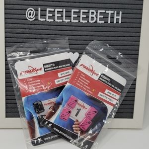 Bibbits magnetic race bib holders